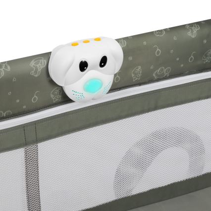 Lionelo - Ταξιδιωτικό βρεφικό κρεβάτι SVEN PLUS Μπεζ Ελιά