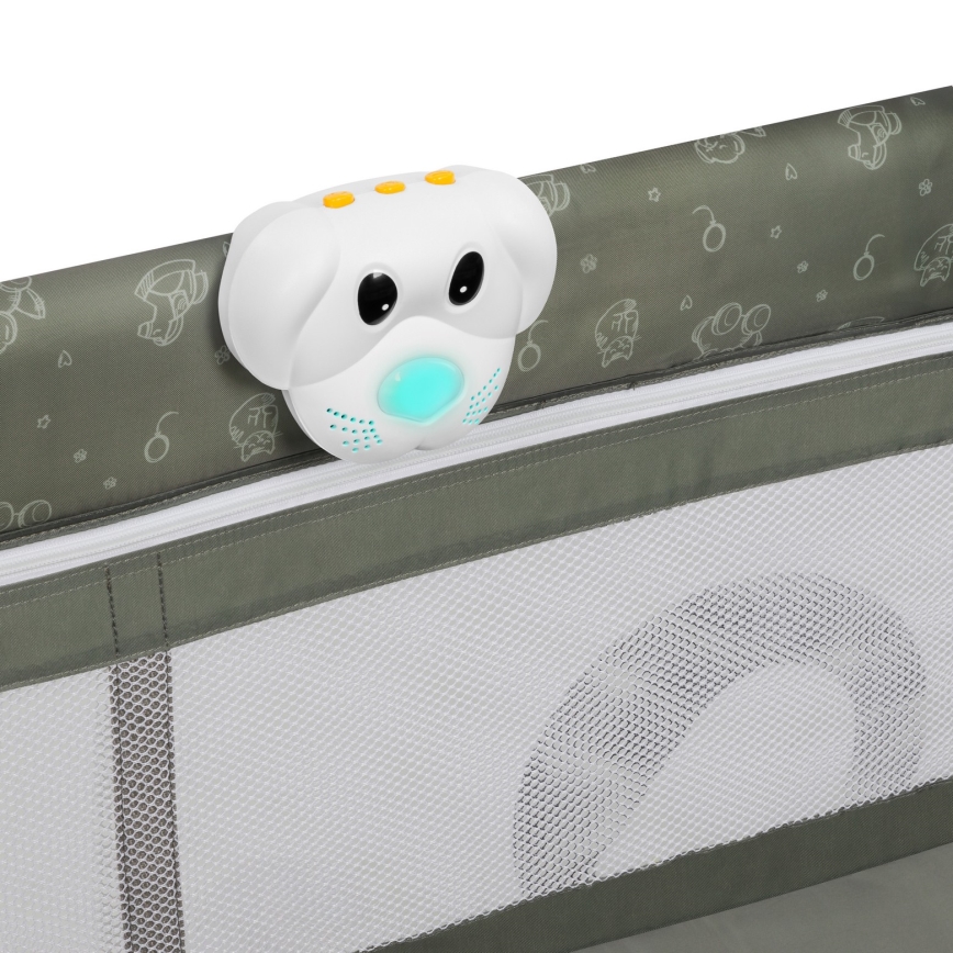 Lionelo - Ταξιδιωτικό βρεφικό κρεβάτι SVEN PLUS Μπεζ Ελιά