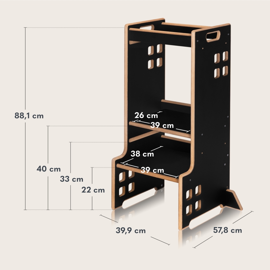 Lionelo - Εκπαιδευτικός πύργος CASS Black Onyx