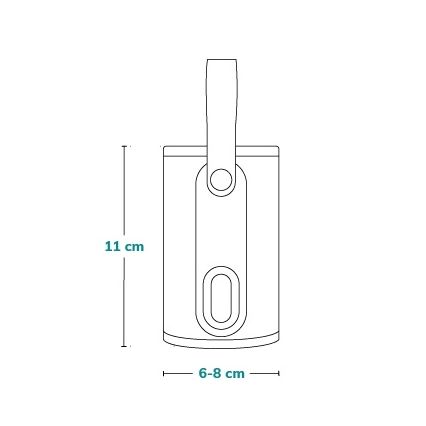 Lionelo - Επαναφορτιζόμενος θερμαντήρας μπιμπερό THERMUP GO 18W/5V Γκρι/Ασημί