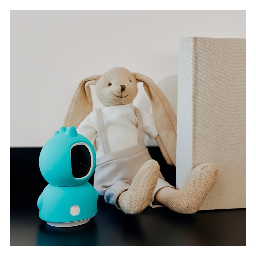 Lionelo - Έξυπνη βρεφική συσκευή παρακολούθησης BABYLINE VIEW Wi-Fi 5V Λευκή