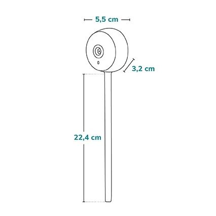 Lionelo - Έξυπνο βρεφικό μόνιτορ BABYLINE SMART Wi-Fi Black