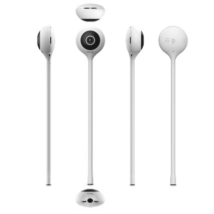 Lionelo - Έξυπνο βρεφικό μόνιτορ BABYLINE SMART Wi-Fi Λευκό