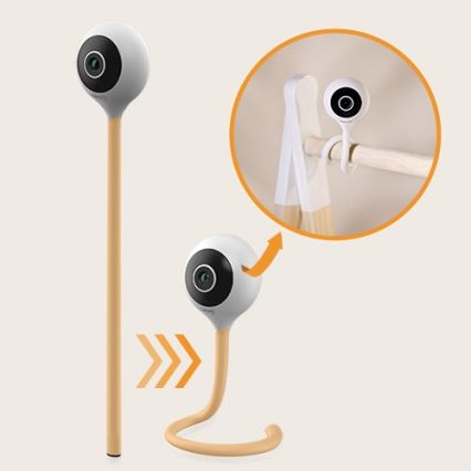 Lionelo - Έξυπνο βρεφικό μόνιτορ BABYLINE SMART Wi-Fi Λευκό