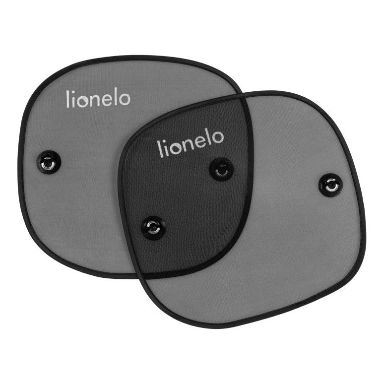 Lionelo - Αντηλιακή κουκούλα με βεντούζα SUNSHADE, 2 τεμ., Μαύρο