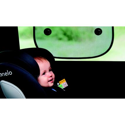 Lionelo - Αντηλιακή κουκούλα με βεντούζα SUNSHADE, 2 τεμ., Μαύρο