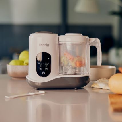 Lionelo - Ατμομάγειρας 5σε1 BABYMENU 110W/230V λευκό/γκρι