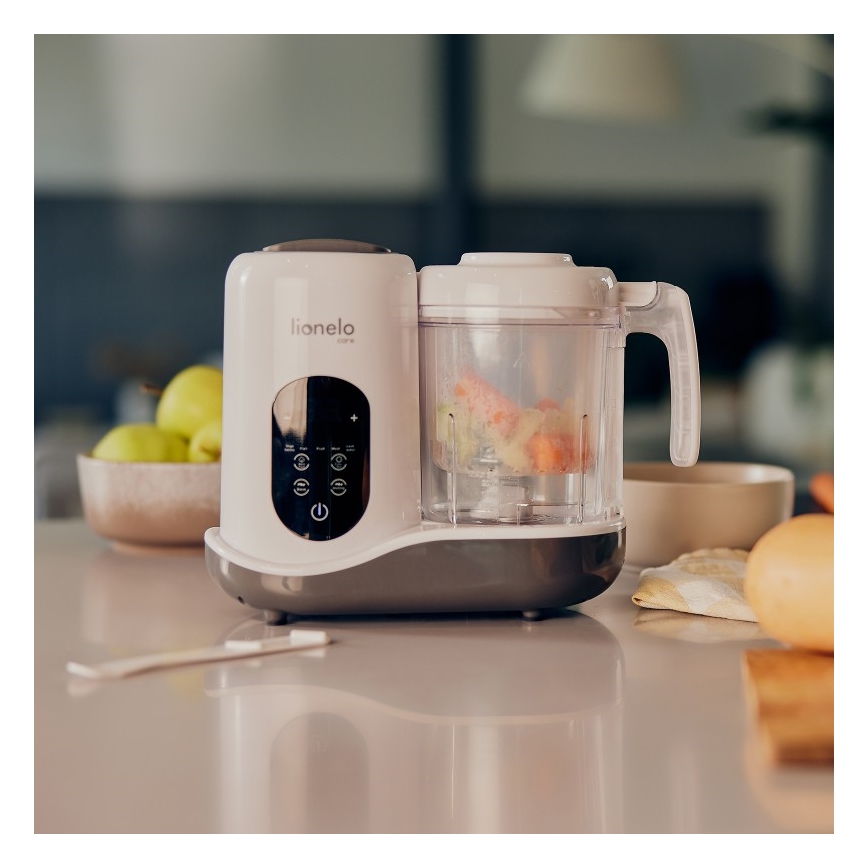 Lionelo - Ατμομάγειρας 5σε1 BABYMENU 110W/230V λευκό/γκρι