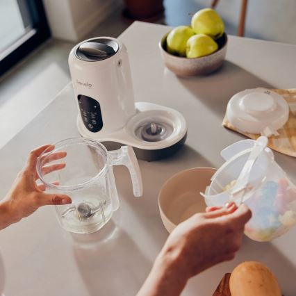 Lionelo - Ατμομάγειρας 5σε1 BABYMENU 110W/230V λευκό/γκρι