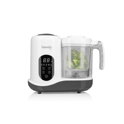 Lionelo - Ατμομάγειρας 5σε1 BABYMENU 110W/230V λευκό/γκρι