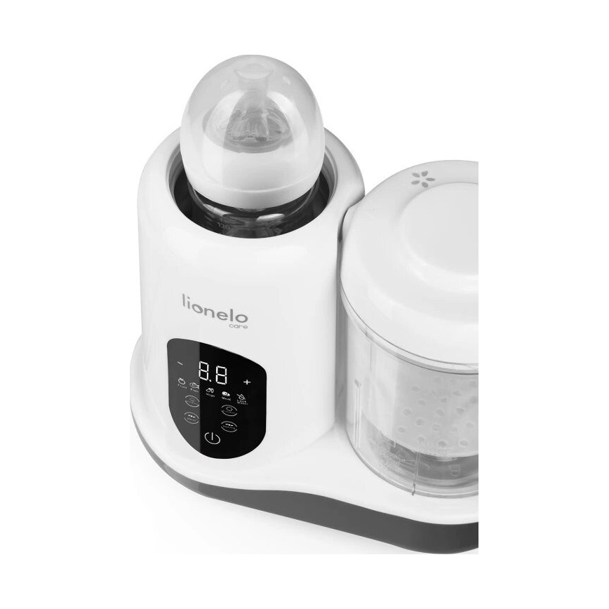 Lionelo - Ατμομάγειρας 5σε1 BABYMENU 110W/230V λευκό/γκρι
