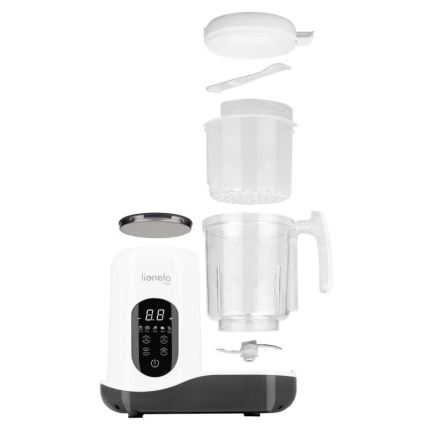Lionelo - Ατμομάγειρας 5σε1 BABYMENU 110W/230V λευκό/γκρι