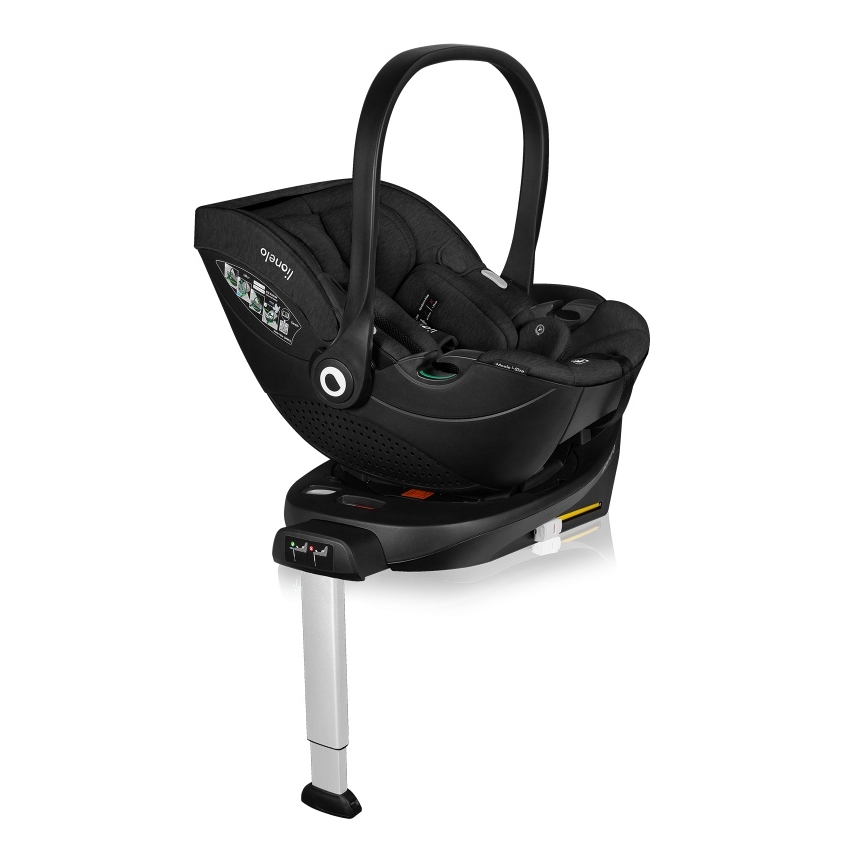 Lionelo - Βάση για παιδικά καθίσματα αυτοκινήτου MOXIE SET i-Size, μαύρη
