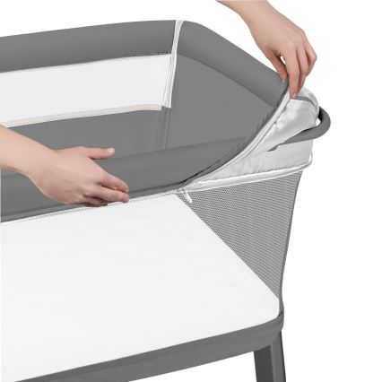 Lionelo - Βρεφική κούνια 5 σε 1 THOMI PLUS Γκρι Concrete