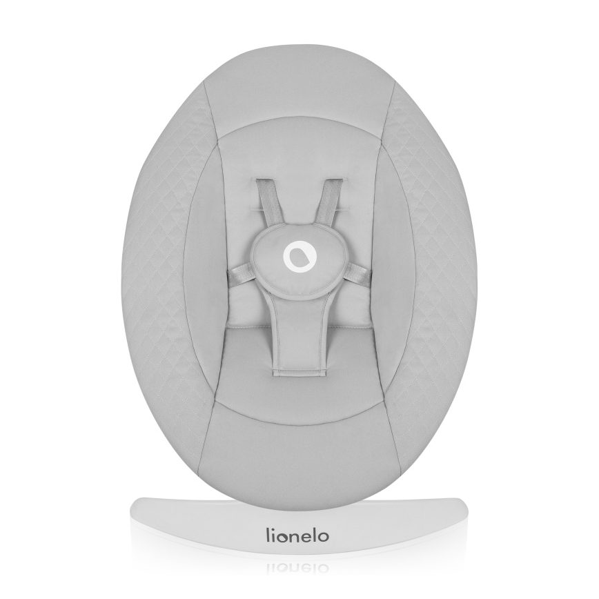 Lionelo - Βρεφική κούνια με μελωδία IRIS Grey Concrete