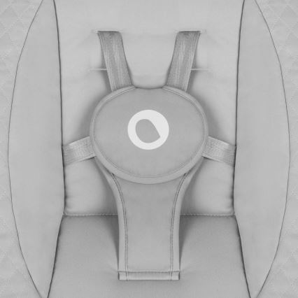 Lionelo - Βρεφική κούνια με μελωδία IRIS Grey Concrete