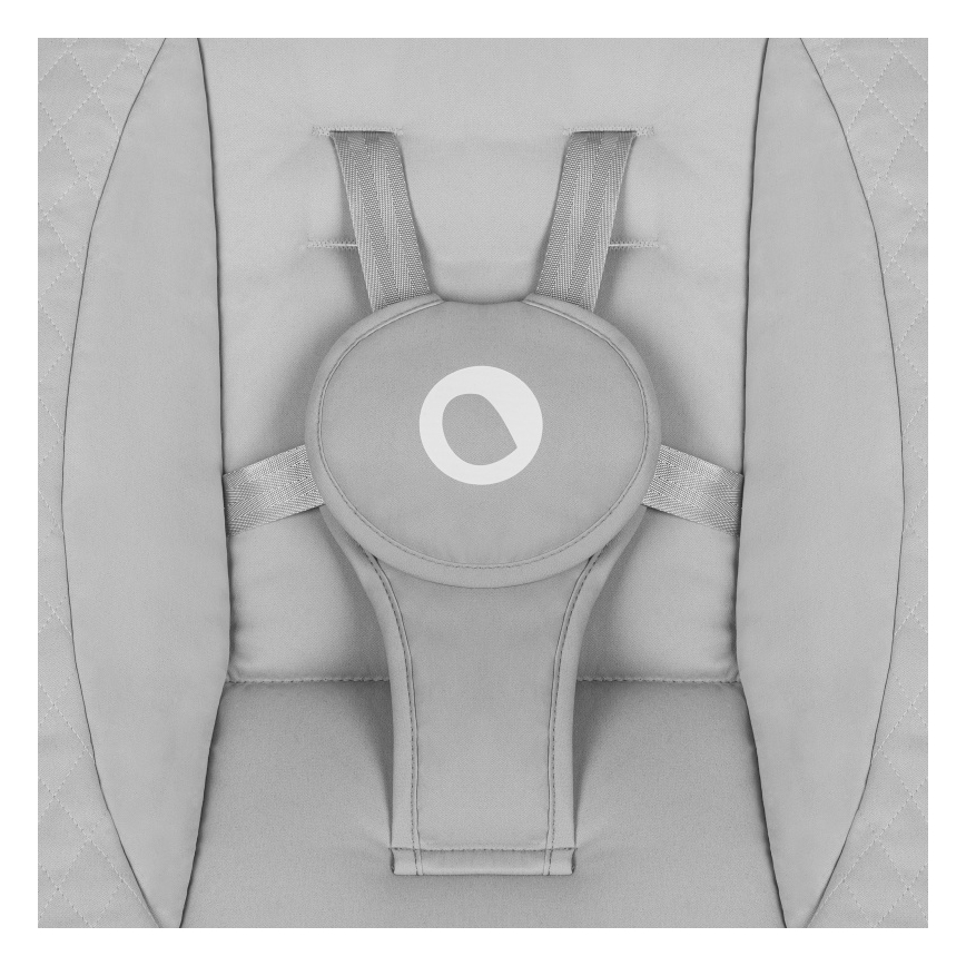 Lionelo - Βρεφική κούνια με μελωδία IRIS Grey Concrete