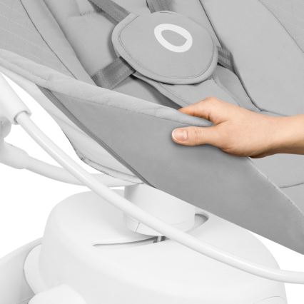 Lionelo - Βρεφική κούνια με μελωδία IRIS Grey Concrete