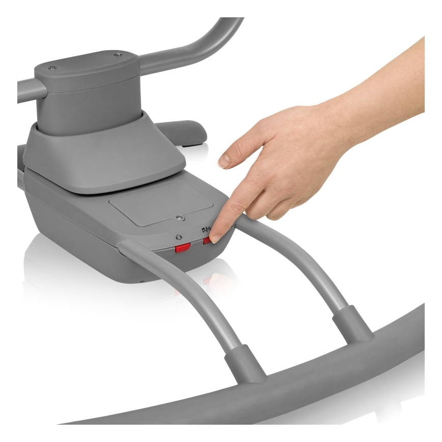 Lionelo - Βρεφική κούνια με μελωδία RIO 4xC Beige Latte + τηλεχειριστήριο