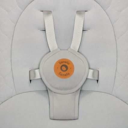 Lionelo - Βρεφική κουνιστή καρέκλα με μελωδία MELL Beige Sand 4xAA + τηλεχειριστήριο