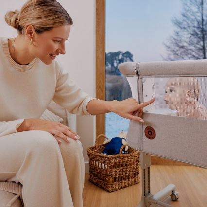 Lionelo - Βρεφικό κρεβατάκι 3-σε-1 AURORA μπεζ