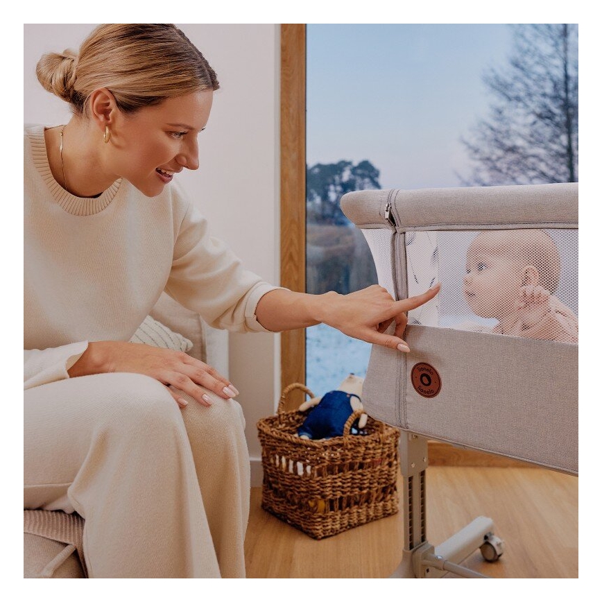 Lionelo - Βρεφικό κρεβατάκι 3-σε-1 AURORA μπεζ