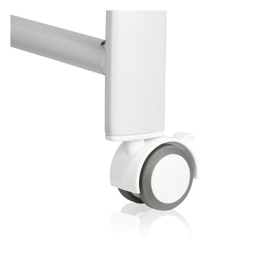 Lionelo - Βρεφικό κρεβατάκι με ενσωματωμένη ζυγαριά CORAL White