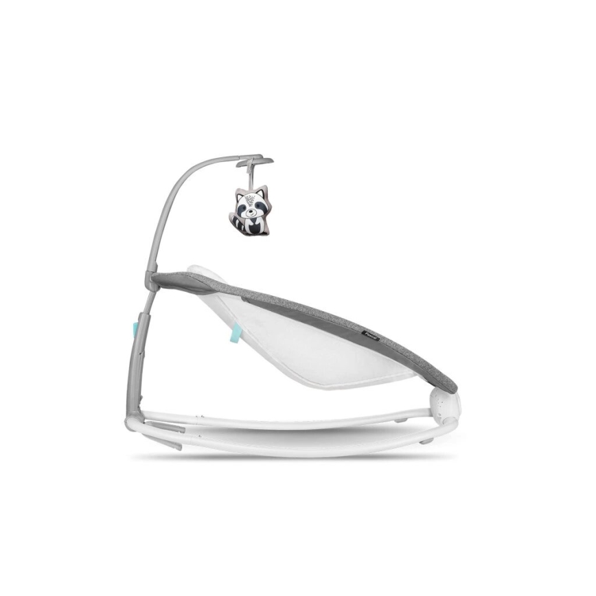 Lionelo - Βρεφικό relax με δόνηση με μουσική PASCAL 2xAA γκρι/τιρκουάζ