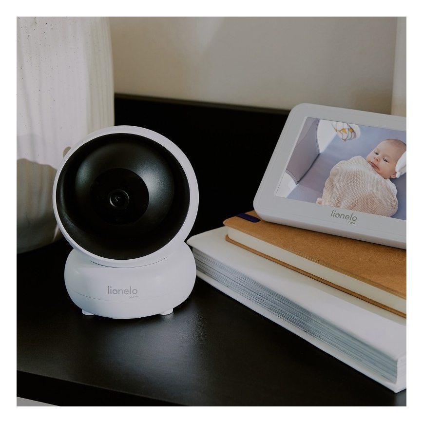 Lionelo - Βρεφικό μόνιτορ με οθόνη BABYLINE 8.3 5V 3600 mAh