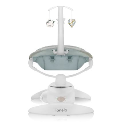 Lionelo - Βρεφική κουνιστή καρέκλα με μελωδία MELL Beige Sand 4xAA + τηλεχειριστήριο
