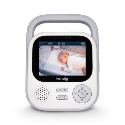Lionelo - Βρεφικό μόνιτορ με οθόνη BABYLINE 3.2, 5V 2600 mAh