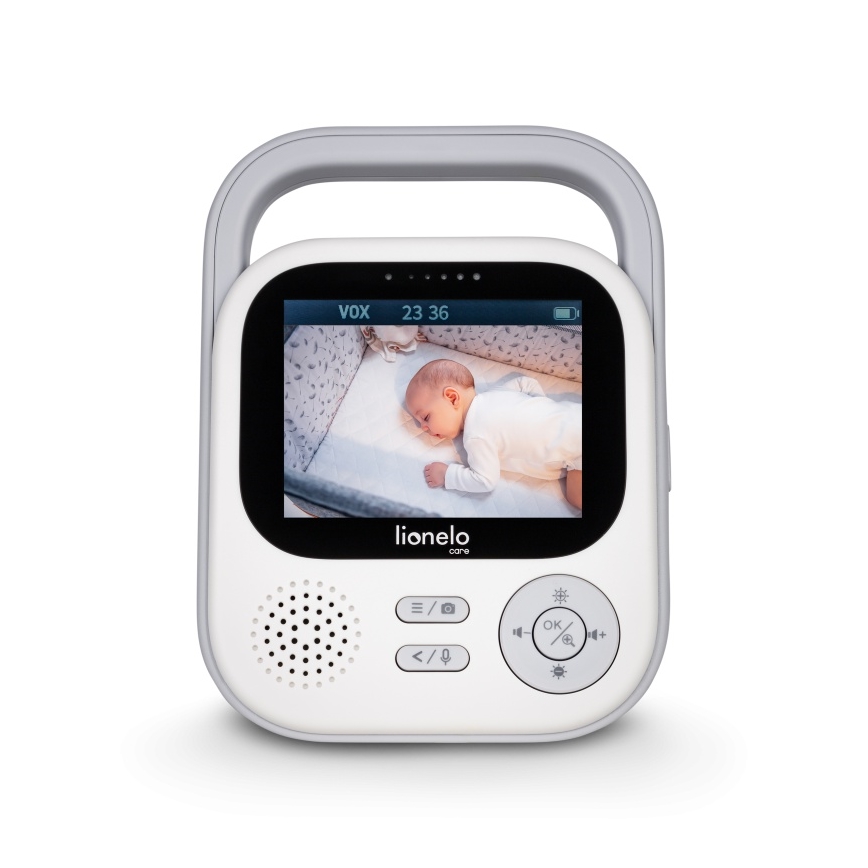 Lionelo - Βρεφικό μόνιτορ με οθόνη BABYLINE 3.2, 5V 2600 mAh