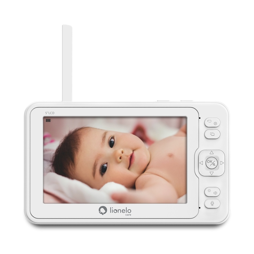 Lionelo - Βρεφικό μόνιτορ με οθόνη BABYLINE 8.3 5V 3600 mAh