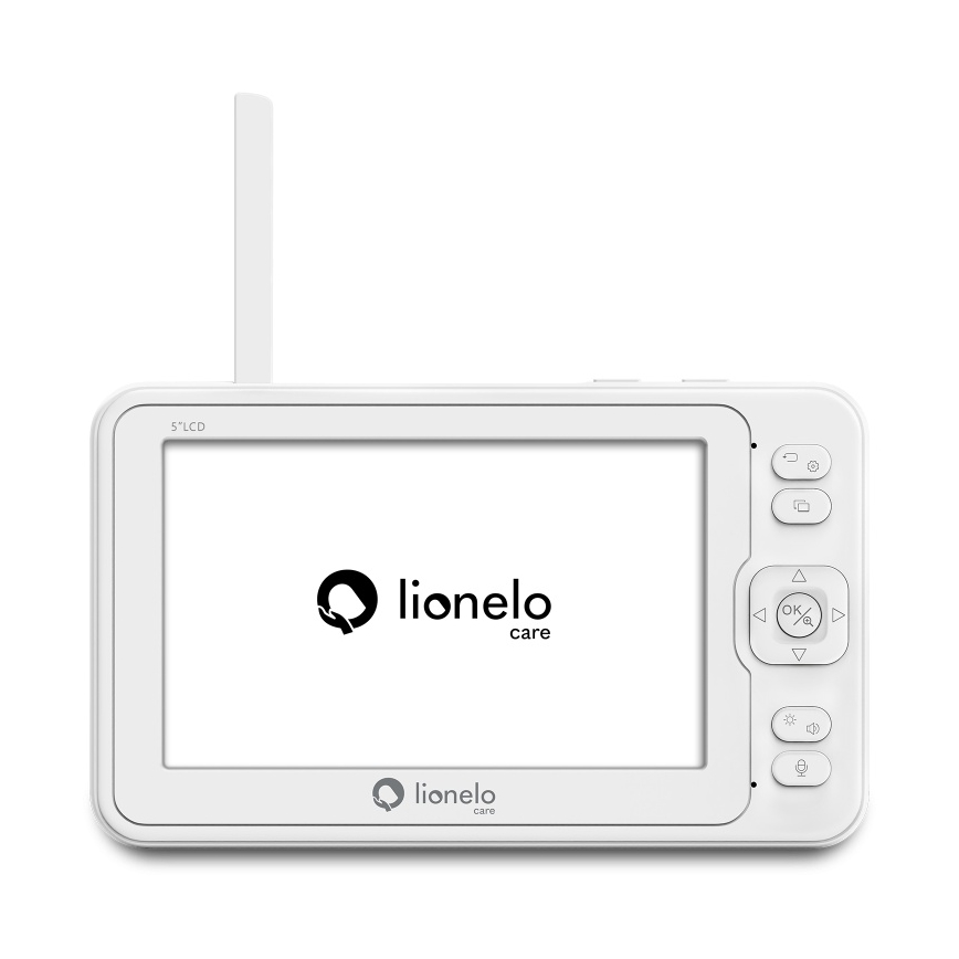 Lionelo - Βρεφικό μόνιτορ με οθόνη BABYLINE 8.3 5V 3600 mAh