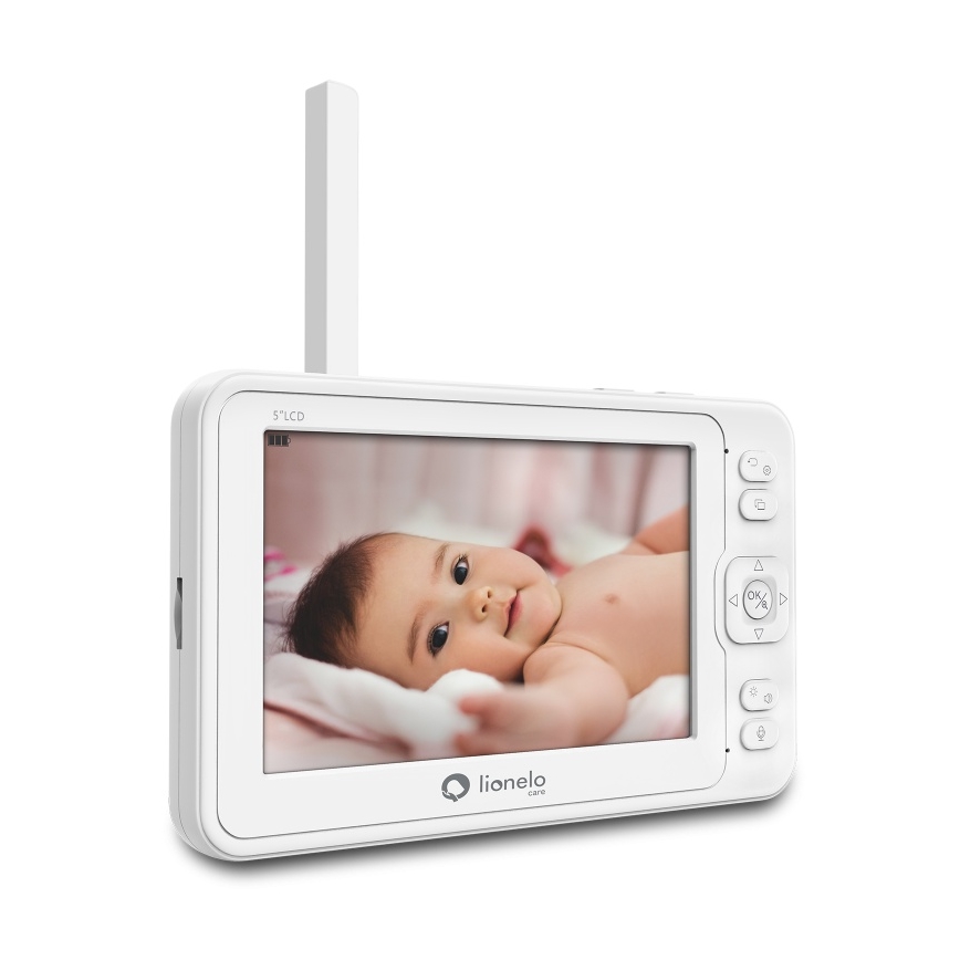 Lionelo - Βρεφικό μόνιτορ με οθόνη BABYLINE 8.3 5V 3600 mAh