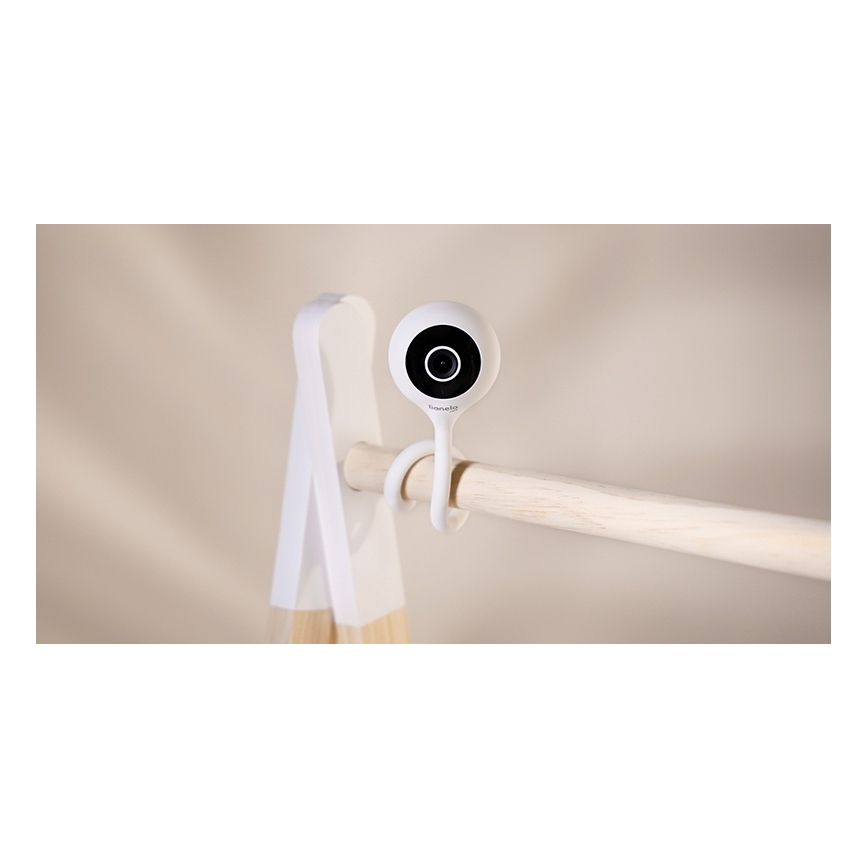 Lionelo - Έξυπνο βρεφικό μόνιτορ BABYLINE SMART Wi-Fi Λευκό