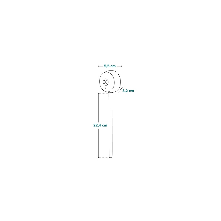 Lionelo - Έξυπνο βρεφικό μόνιτορ BABYLINE SMART Wi-Fi Λευκό
