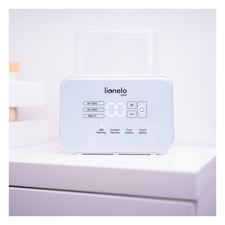 Lionelo - Θερμαντήρας μπιμπερό THERMUP DOUBLE 250W/230V λευκό