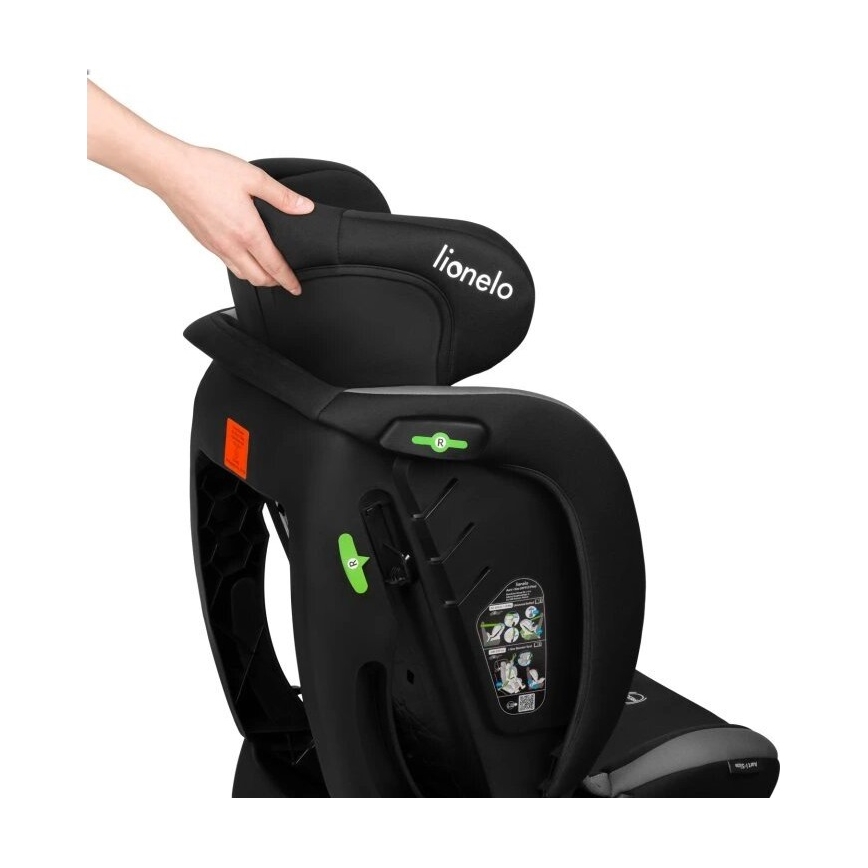 Lionelo - Κάθισμα αυτοκινήτου AART i-Size 40-150 cm μαύρο/γκρι