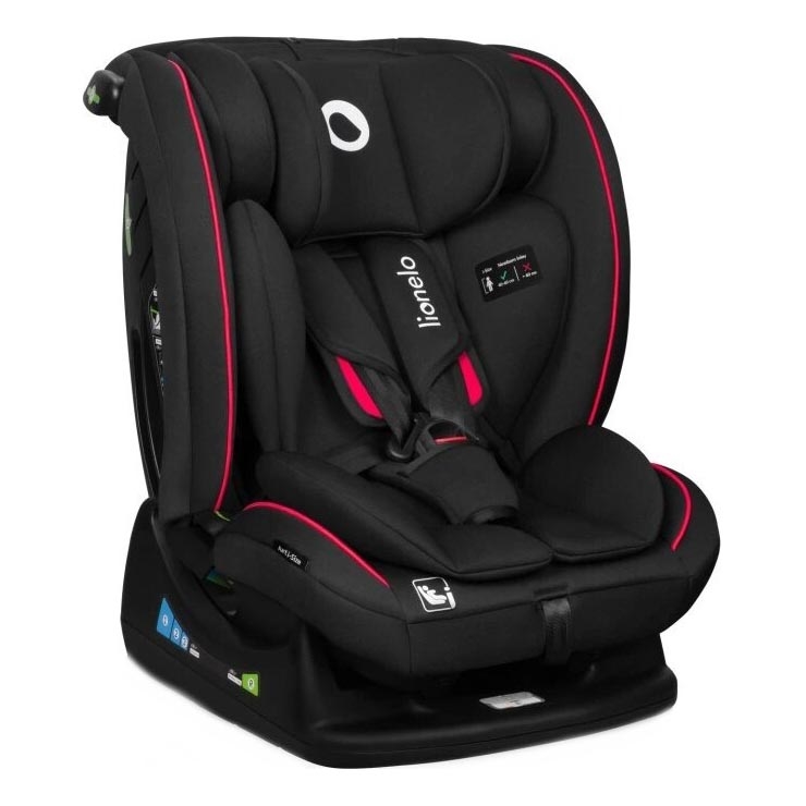 Lionelo - Κάθισμα αυτοκινήτου AART i-Size 40-150 cm μαύρο/κόκκινο