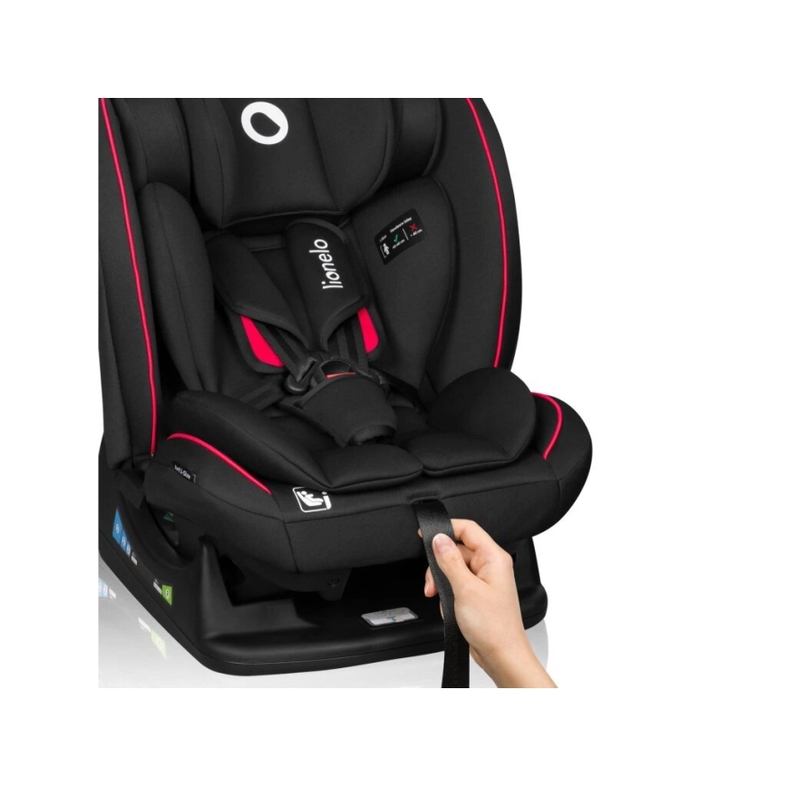 Lionelo - Κάθισμα αυτοκινήτου AART i-Size 40-150 cm μαύρο/κόκκινο