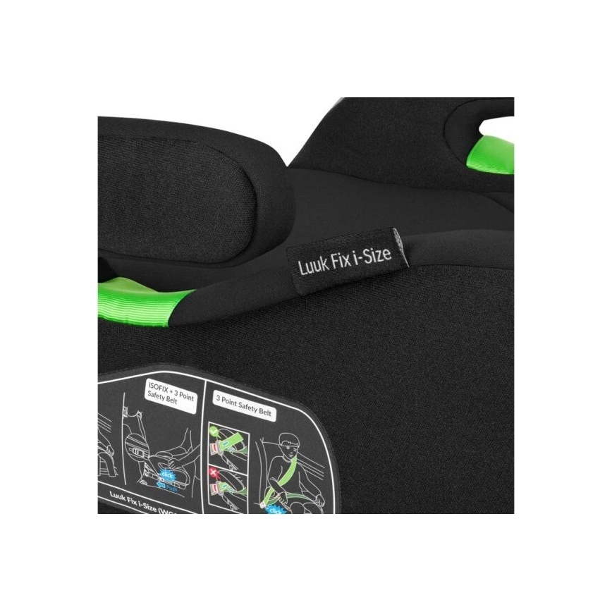 Lionelo - Κάθισμα αυτοκινήτου booster LUUK FIX i-Size 125-150 cm μαύρο