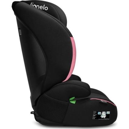 Lionelo - Κάθισμα αυτοκινήτου LARS i-Size 100-150 cm μαύρο/ροζ