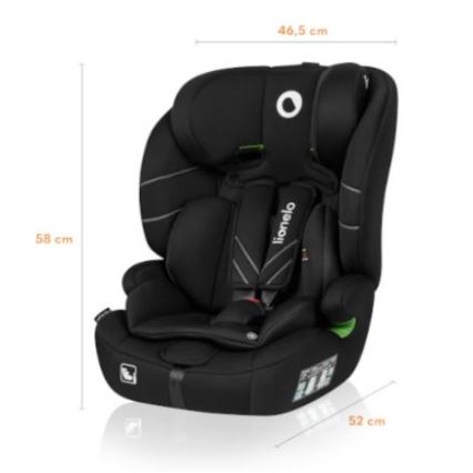 Lionelo - Κάθισμα αυτοκινήτου LEVI ONE i-Size 76-150 cm μαύρο
