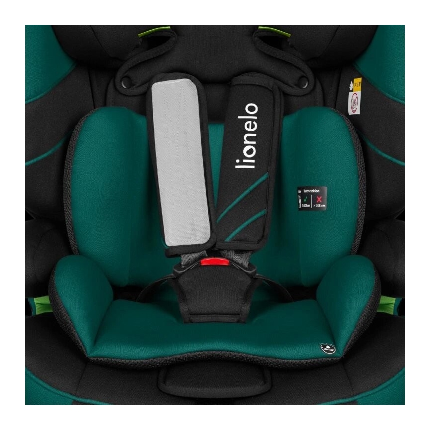 Lionelo - Κάθισμα αυτοκινήτου LEVI ONE i-Size 76-150 cm μαύρο/πράσινο