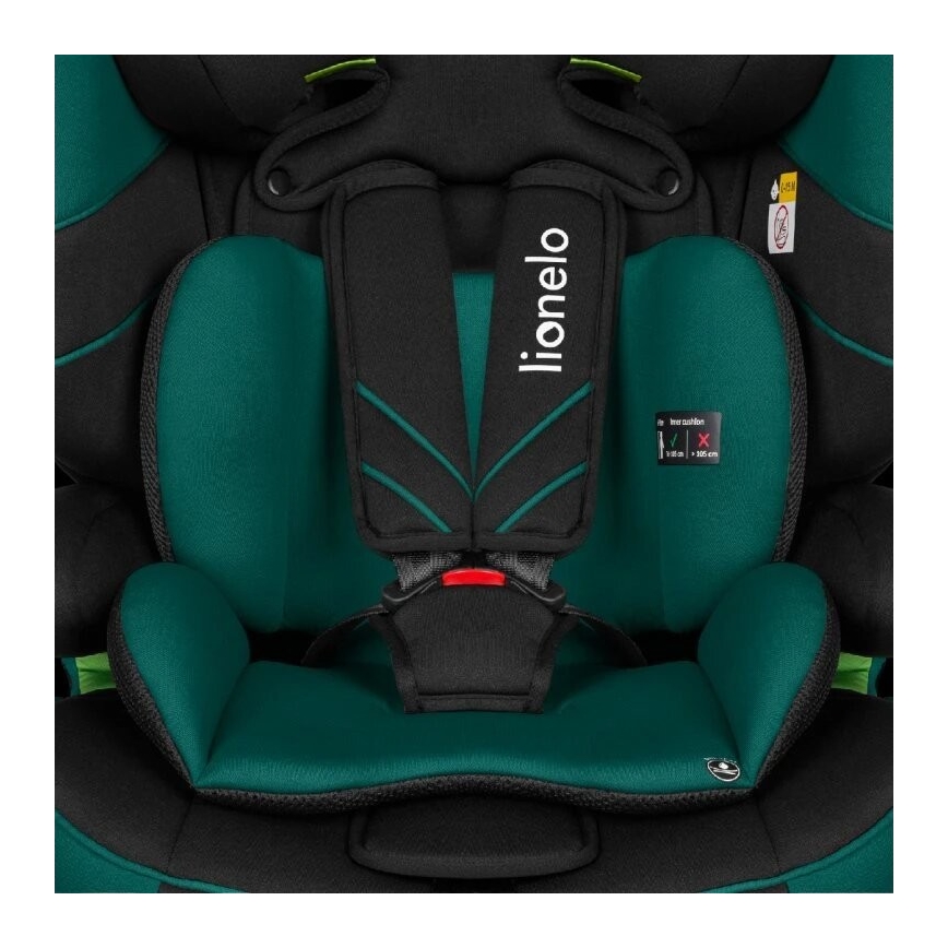 Lionelo - Κάθισμα αυτοκινήτου LEVI ONE i-Size 76-150 cm μαύρο/πράσινο