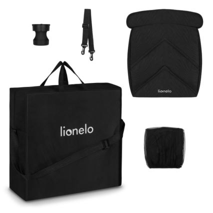 Lionelo - Καροτσάκι CLOE μαύρο/γκρι