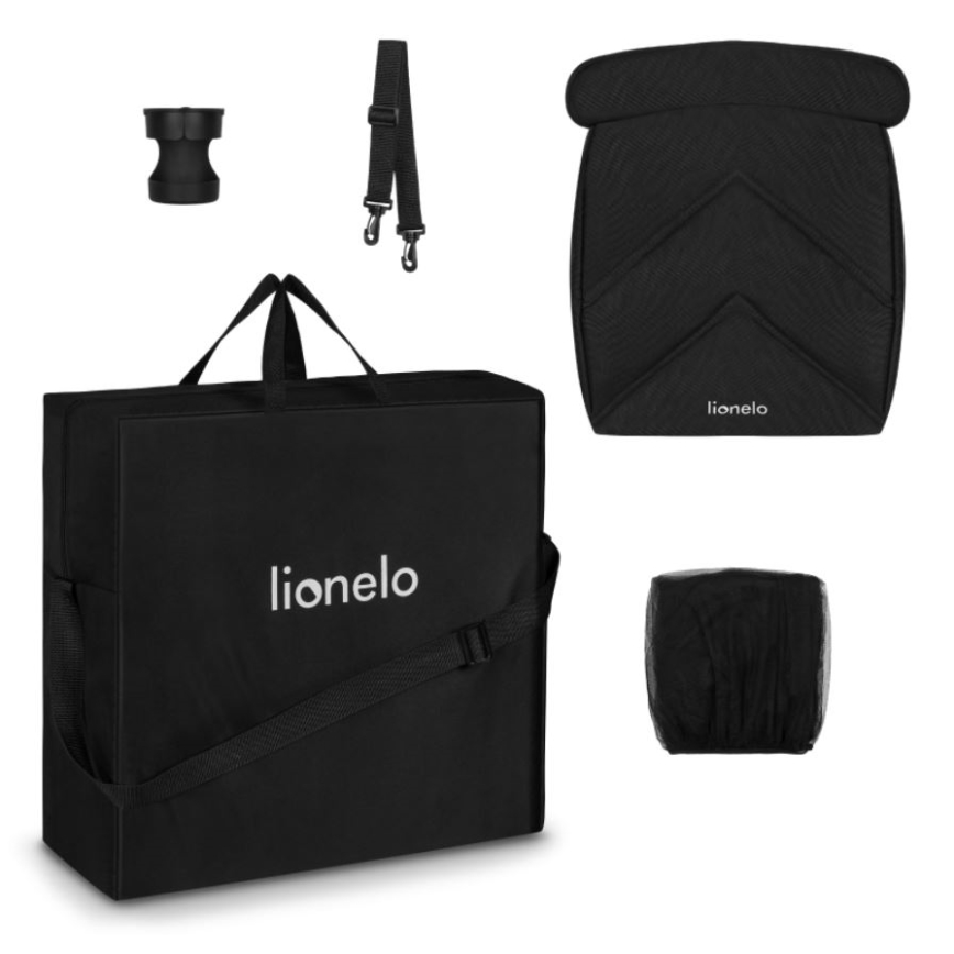 Lionelo - Καροτσάκι CLOE μαύρο/γκρι