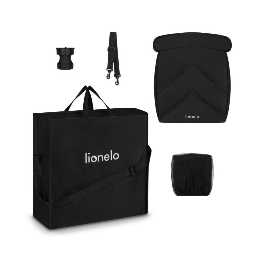 Lionelo - Καροτσάκι CLOE μαύρο/μπλε/χρυσό