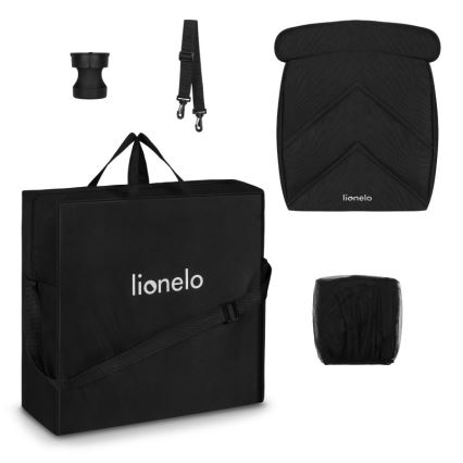 Lionelo - Καροτσάκι CLOE μαύρο/χρυσό